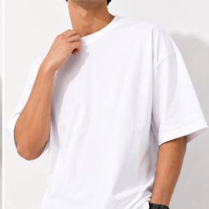 Mens White Oversize Plan T-shirt