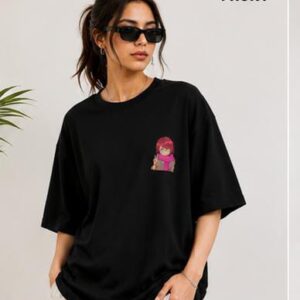 Women Cotton Back Printed T-shirt